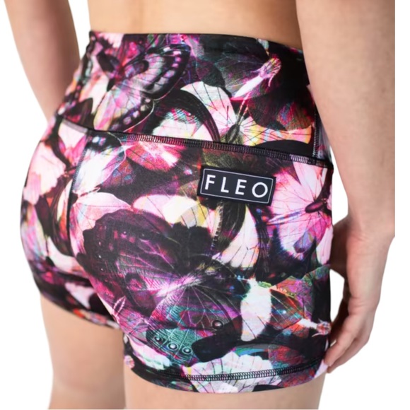 FLEO Butterfly Daydream Power High Rise Shorts - Picture 2 of 10